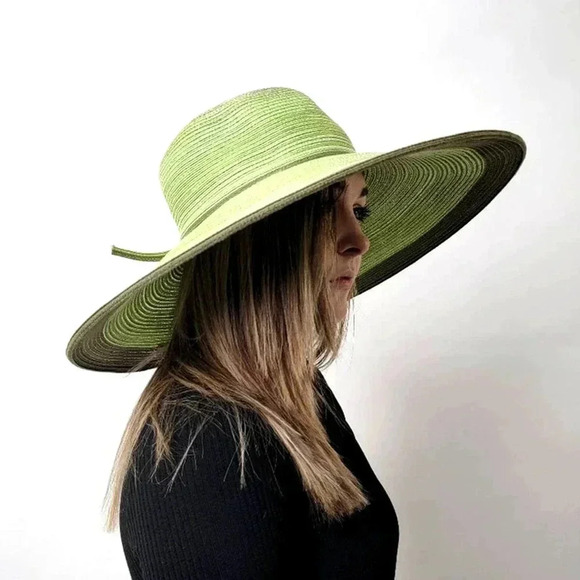 NEW Floppy Light Green Summer Sun Hat - Picture 1 of 9